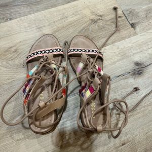 Cute sandals barley worn